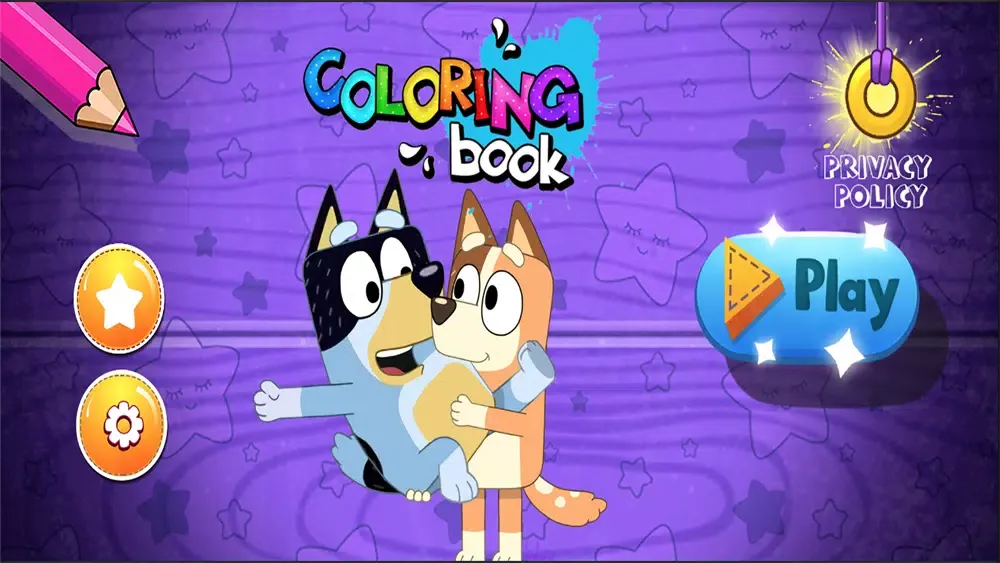 تصاویر bluey coloring & drawing