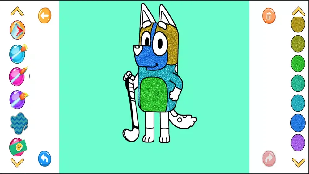 تصاویر bluey coloring & drawing
