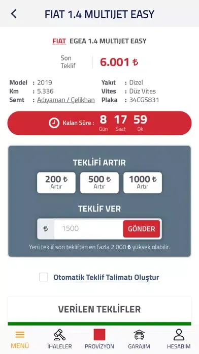 Capturas de pantalla de Oto İhalesi