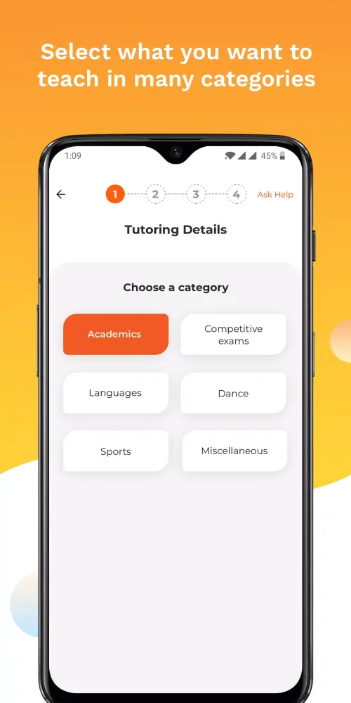 Capturas de tela do OTOO TUTOR- Find Students Near