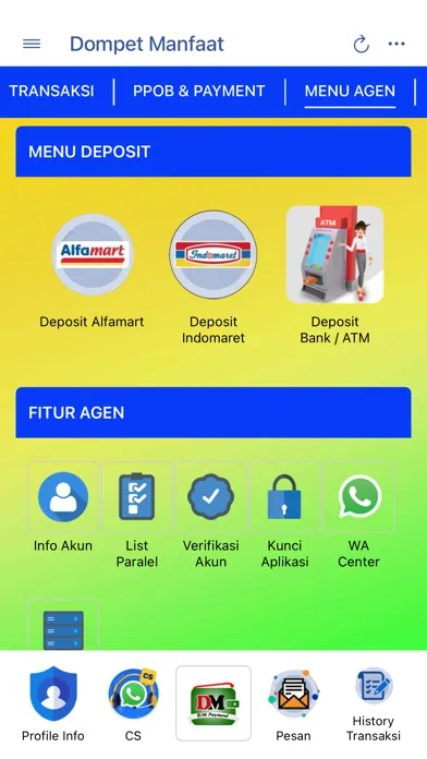 Ảnh chụp màn hình của Dompet Manfaat