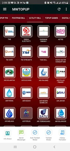 MW Topup سکرین شاٹس