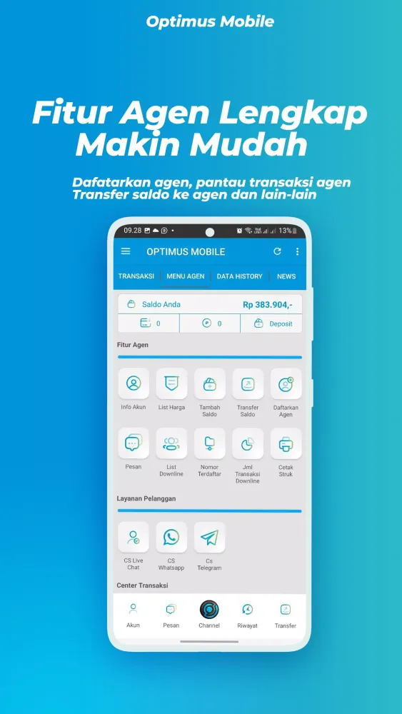 Optimus Mobile Ekran Görüntüleri