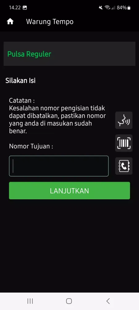 WARUNG TEMPO: Agen Pulsa Murah Screenshots