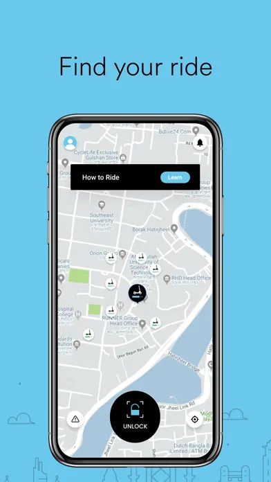 Hayde - Scooter Sharing Ekran Görüntüleri
