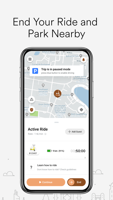 Tangkapan layar Rapido Rental