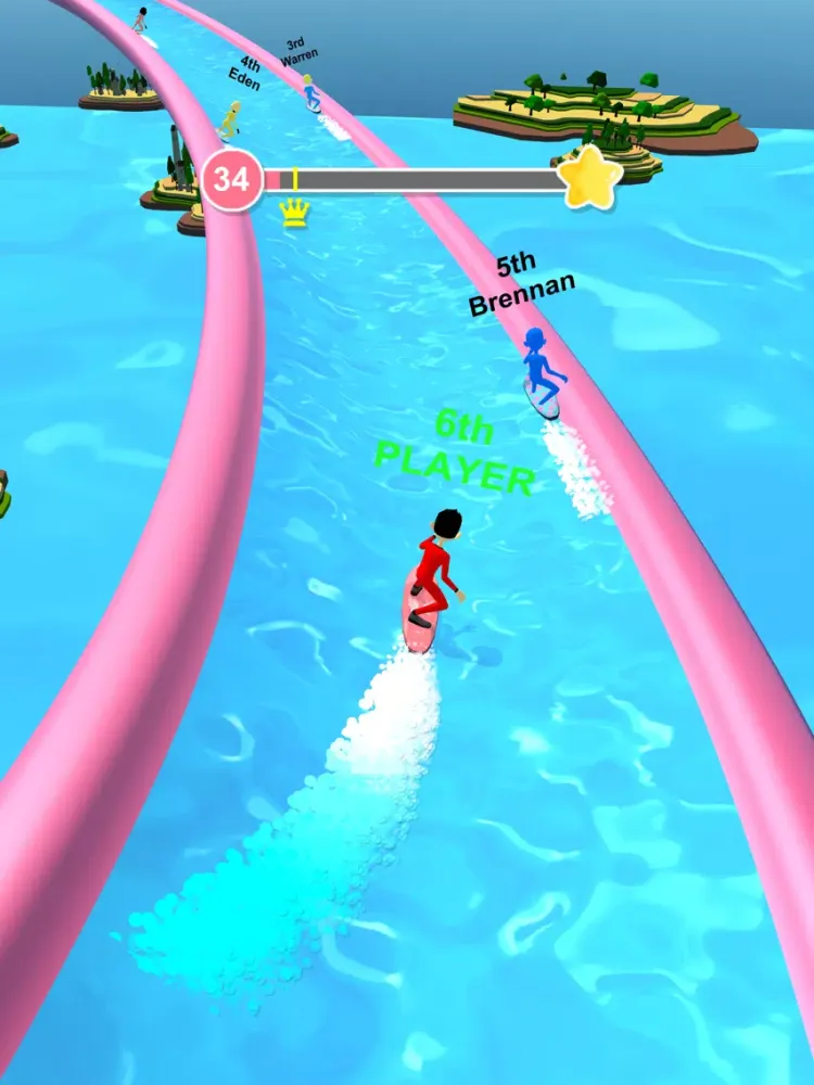 Zrzuty ekranu Surf Race 3D iPad 