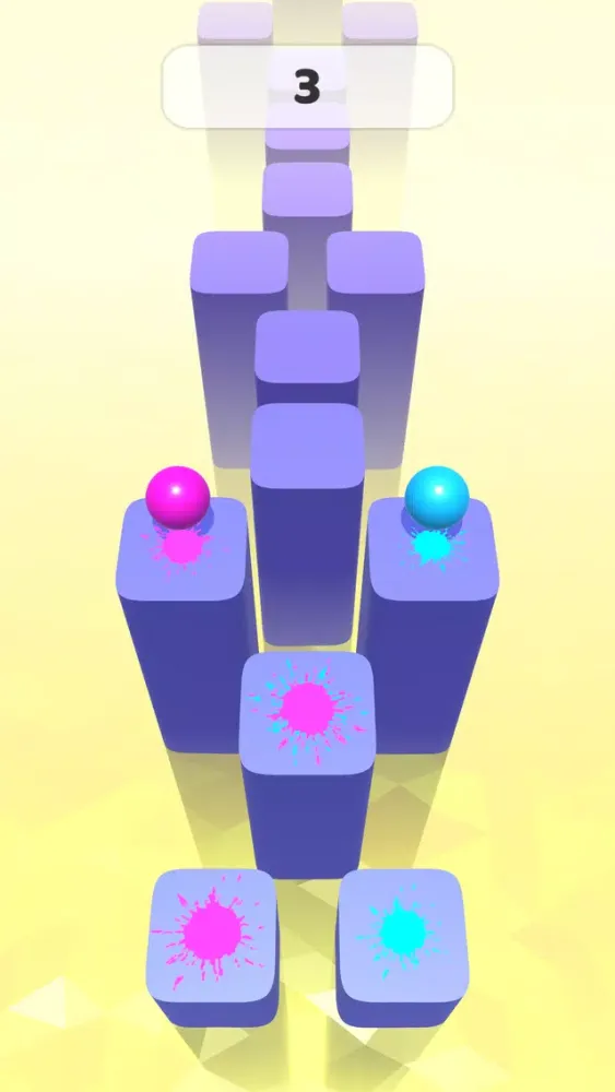 ภาพหน้าจอของ Two Balls Hop