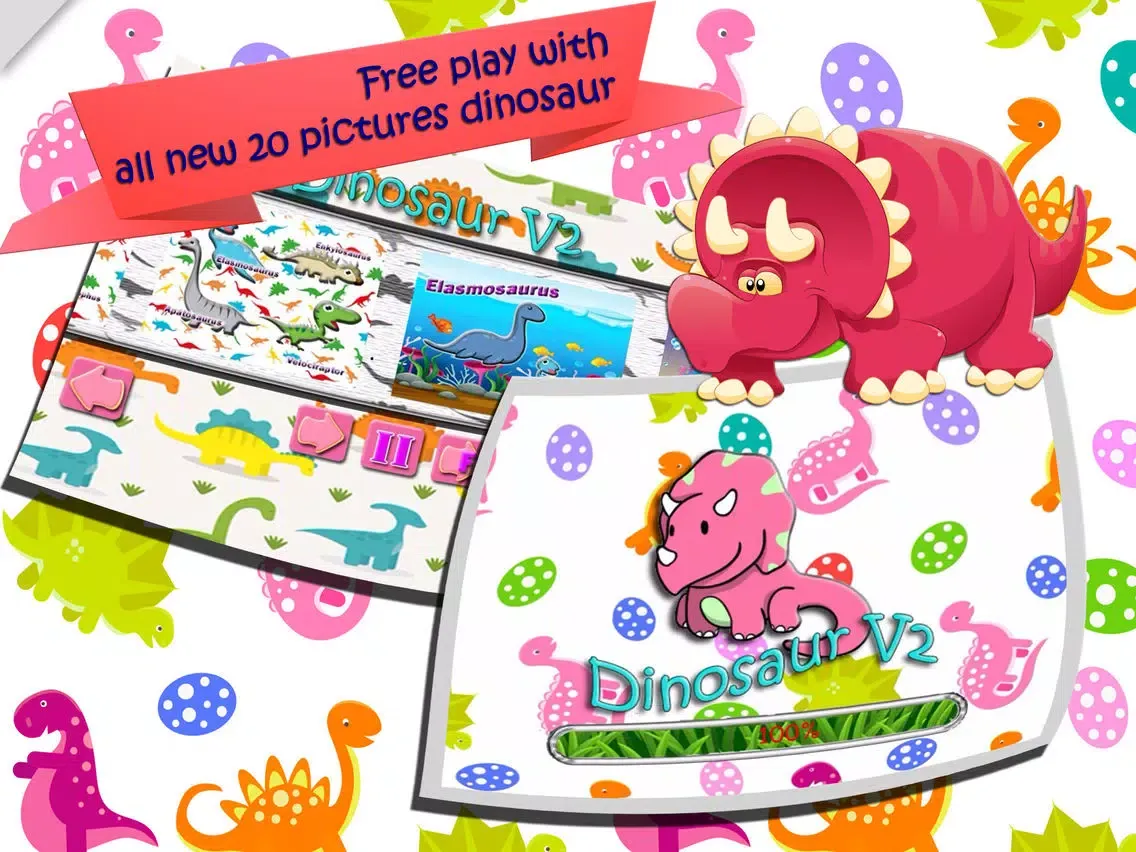 dinosaur puz challenging -suitable schoolgirl boys iPad  스크린샷