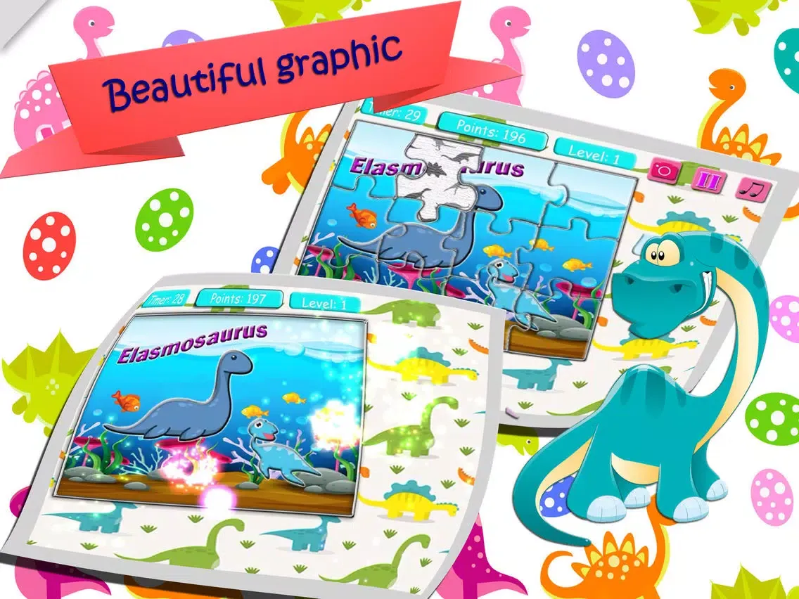 dinosaur puz challenging -suitable schoolgirl boys iPad  스크린샷