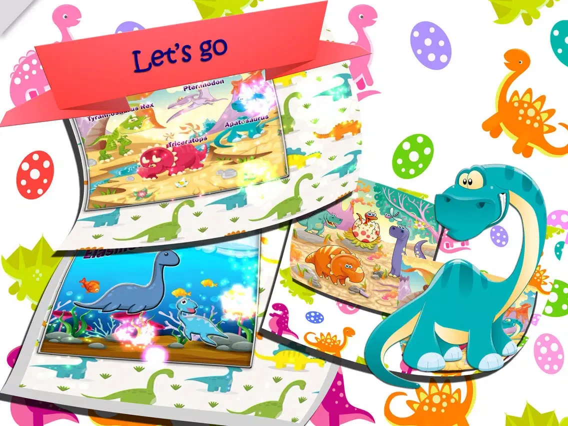 dinosaur puz challenging -suitable schoolgirl boys iPad  스크린샷