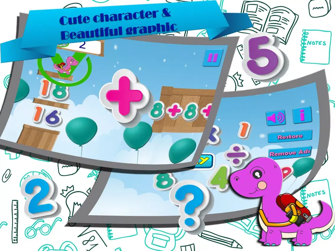 Zrzuty ekranu easy math problems - tutoring cognitive training iPad 