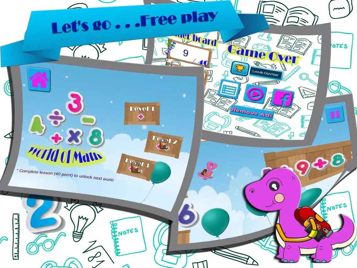 Zrzuty ekranu easy math problems - tutoring cognitive training iPad 