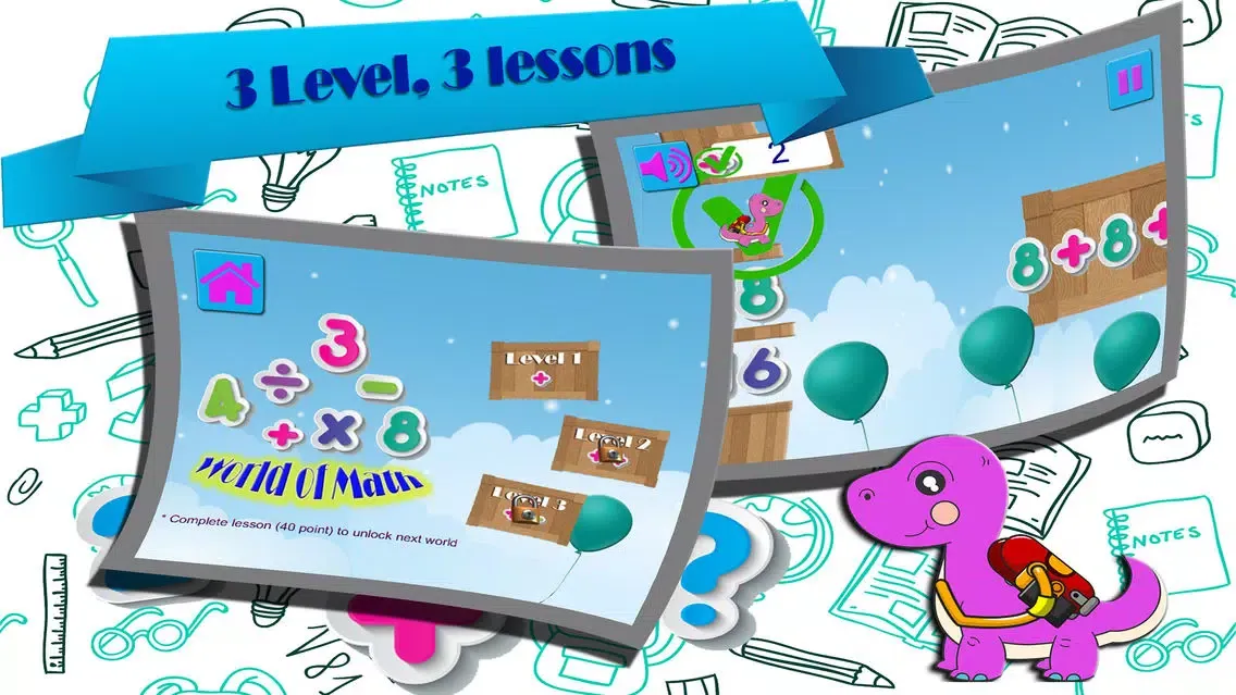 Zrzuty ekranu easy math problems - tutoring cognitive training