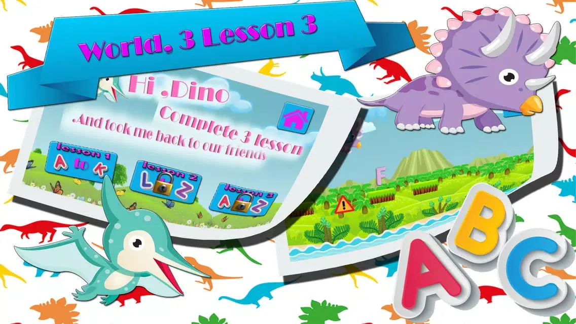English is fun dinosaur learning games for kids Screenshots