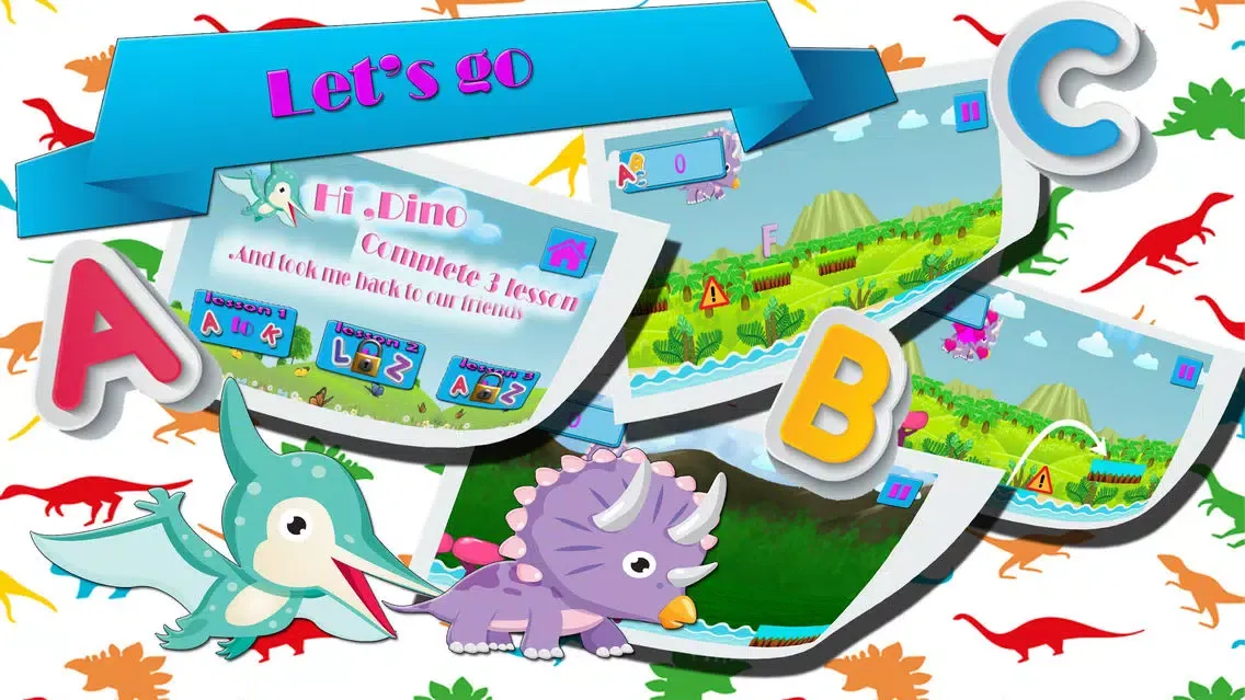 English is fun dinosaur learning games for kids Screenshots
