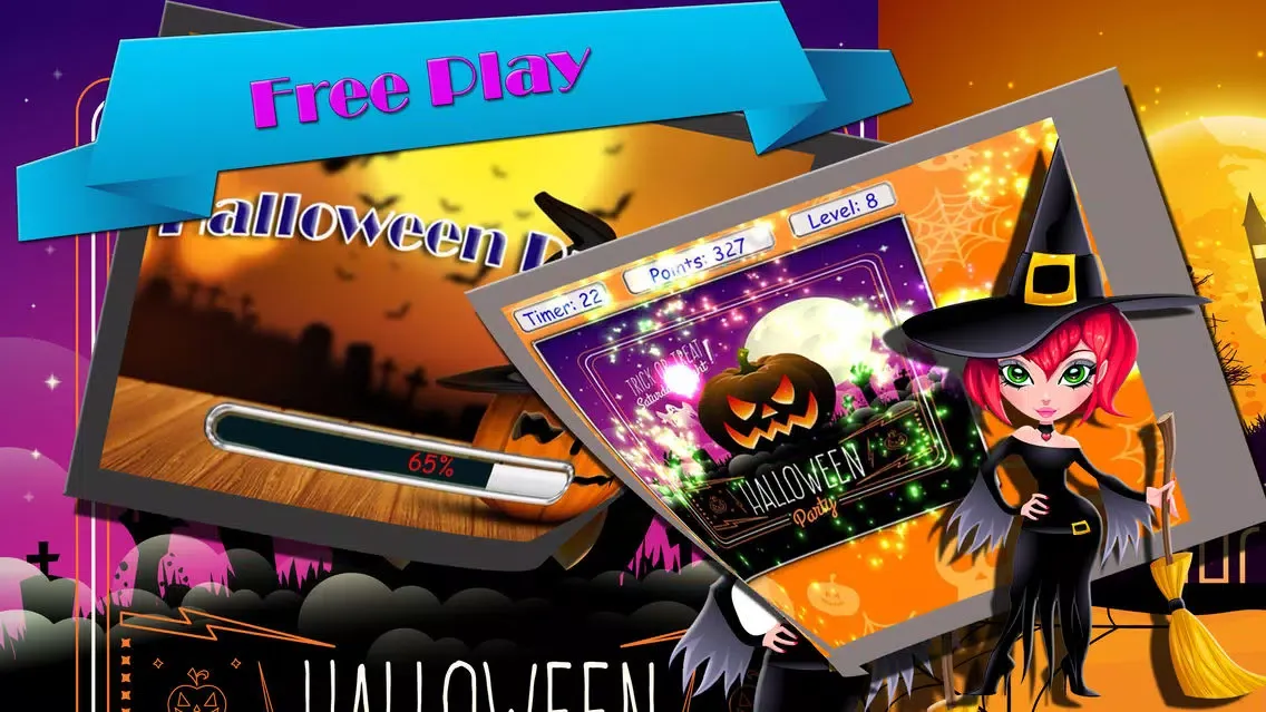 Capturas de pantalla de play easy solve jigsaw puzzle at halloween game