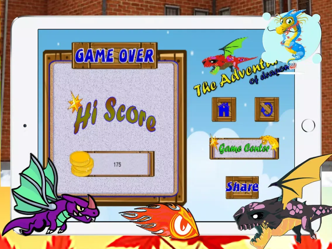 The adventure of dragon monster city shoot bird iPad  Screenshots