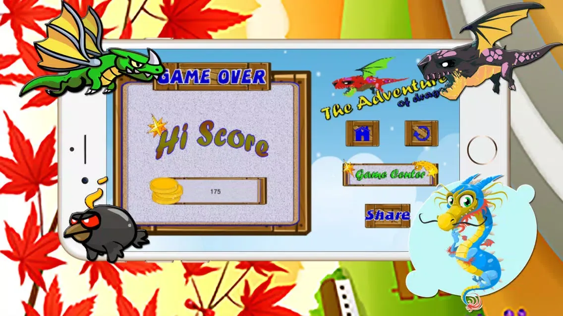 The adventure of dragon monster city shoot bird Screenshots