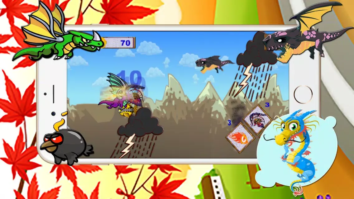 The adventure of dragon monster city shoot bird Screenshots