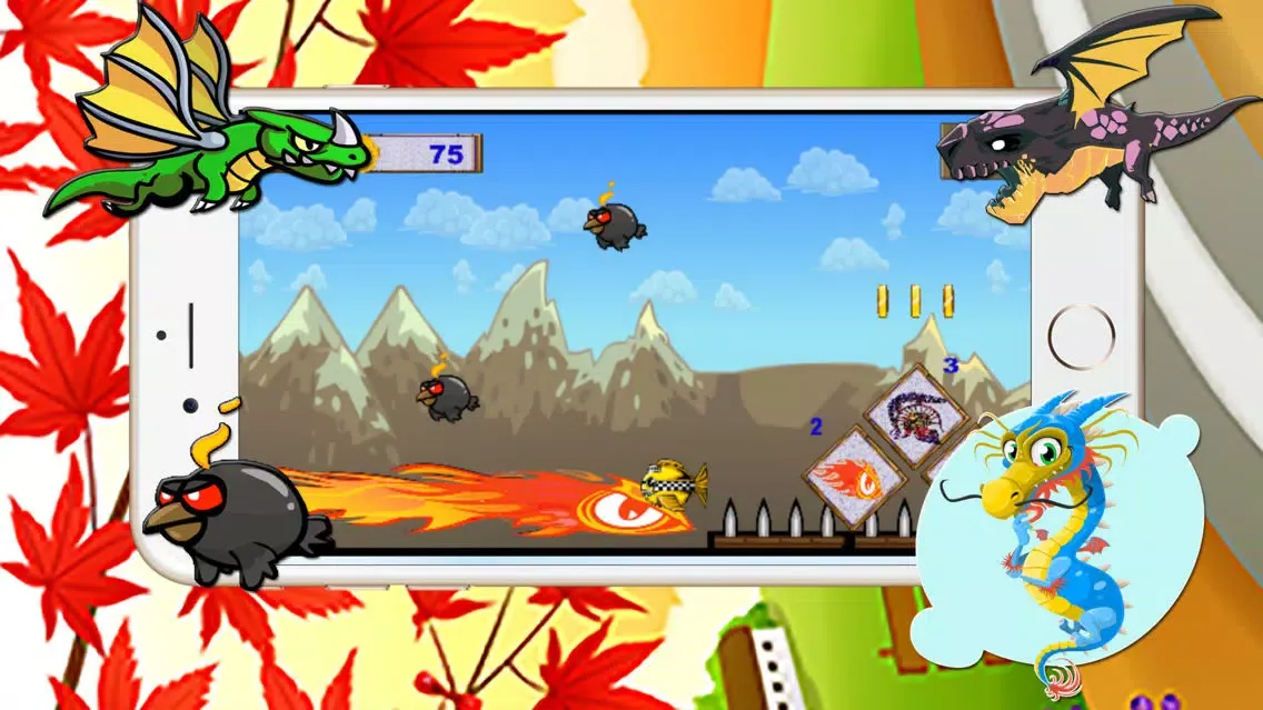 The adventure of dragon monster city shoot bird Screenshots