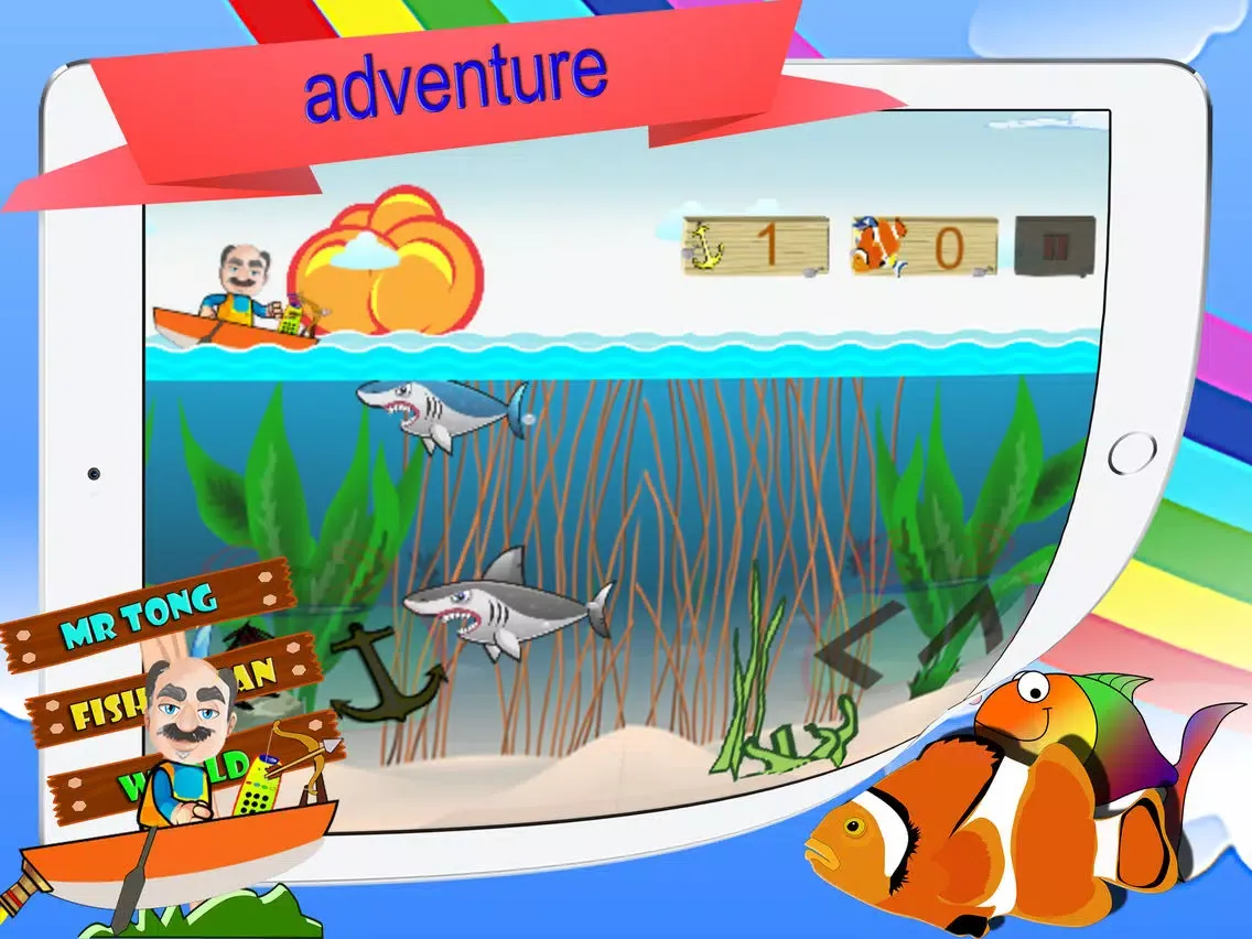 fisherman fishing joy easy games rod spear fishery iPad  Screenshots