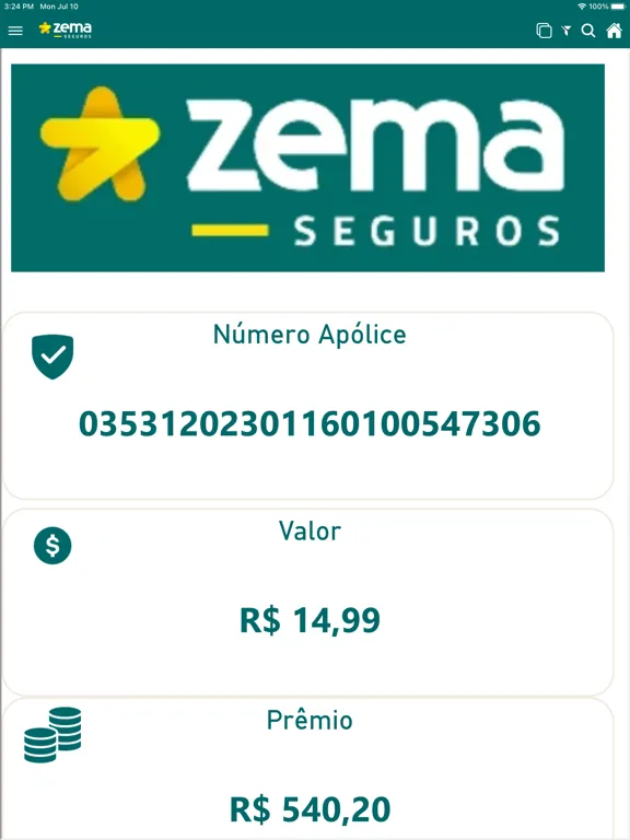 Zema Seguros iPad  Ekran Görüntüleri