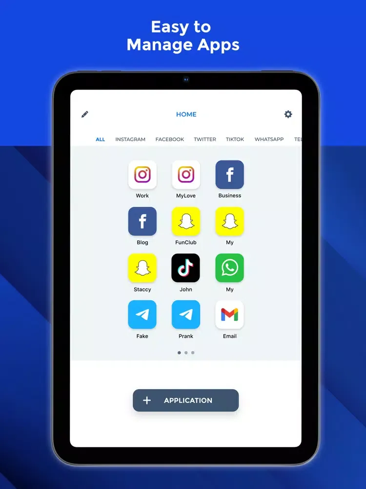 Parallel Space: Dual Accounts iPad  سکرین شاٹس