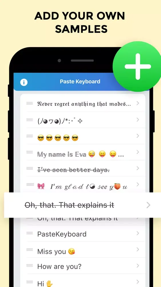 Capturas de tela do Auto Paste Keyboard App +