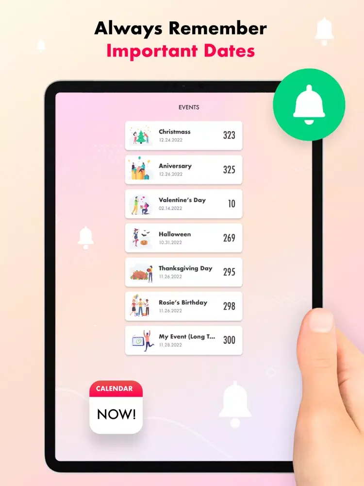 صور Relationship Tracker & Event iPad 