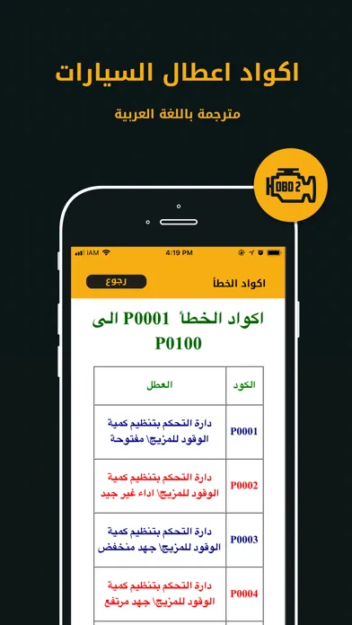 تصاویر OBD2 - اكواد اعطال السيارات