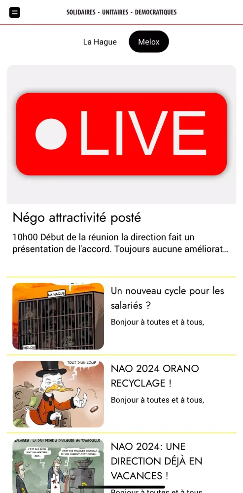 Screenshot di SUD Orano Recyclage