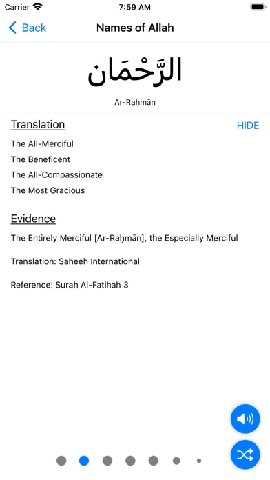 NOA - Names of Allah Screenshots