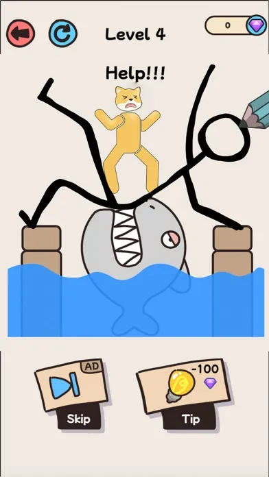 Скриншоты Protect the dog : draw to save