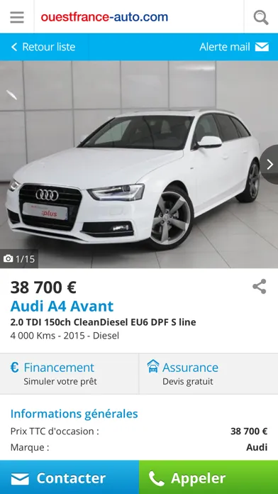 Ouest France Auto | Annonces voiture occasion & cote gratuite Screenshots