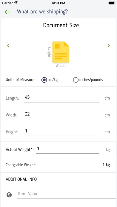 OUN Express Customer Screenshots