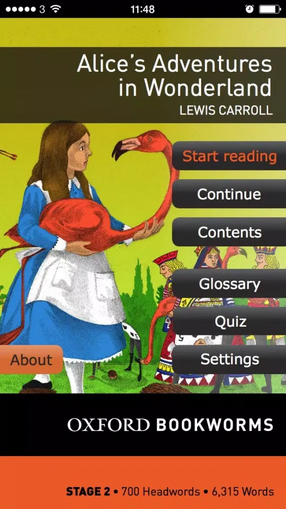 Tangkapan skrin Alice's Adventures in Wonderland: Oxford Bookworms Stage 2 Reader (for iPhone)