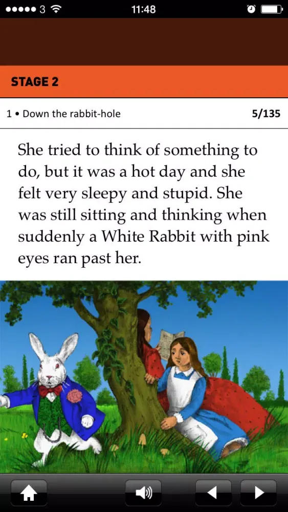 Tangkapan skrin Alice's Adventures in Wonderland: Oxford Bookworms Stage 2 Reader (for iPhone)