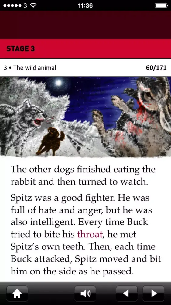 Capturas de pantalla de The Call of the Wild: Oxford Bookworms Stage 3 Reader (for iPhone)