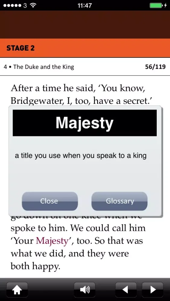 Tangkapan layar Huckleberry Finn: Oxford Bookworms Stage 2 Reader (for iPhone)