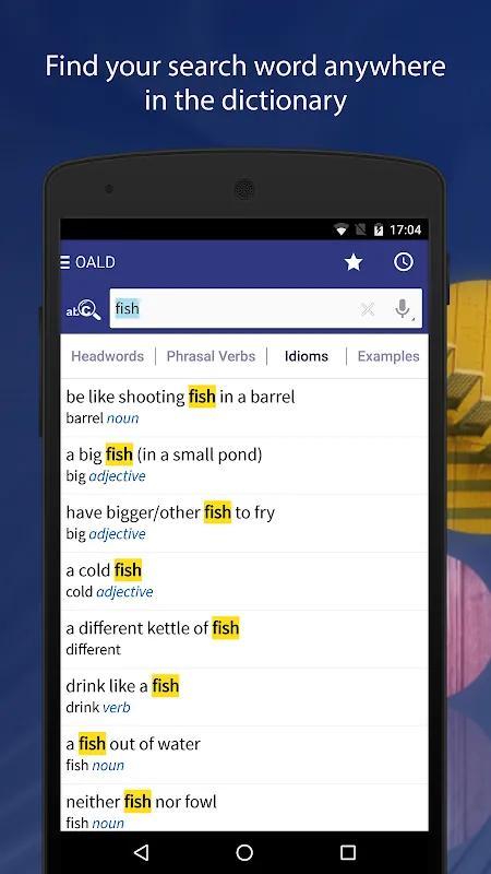 Capturas de pantalla de OALD