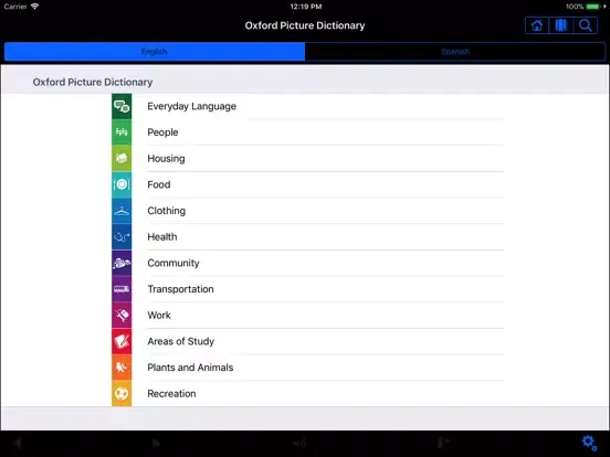 Oxford Picture Dictionary Demo iPad 应用截图