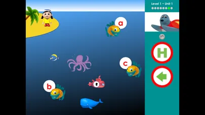 Tangkapan skrin Oxford Phonics World: Personal