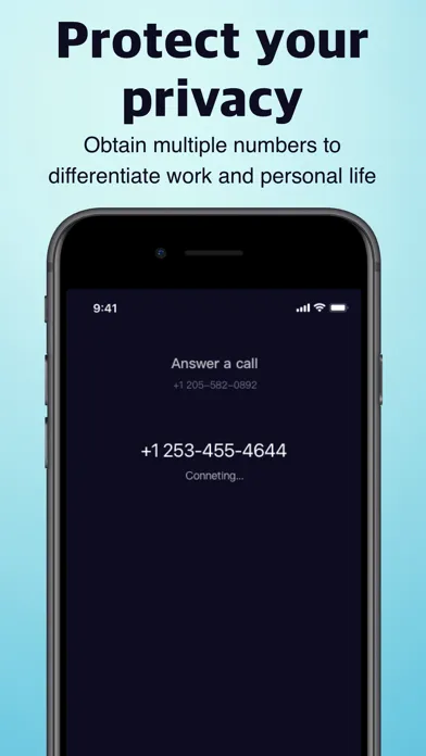 ภาพหน้าจอของ ClearCall: Safe 2nd Number