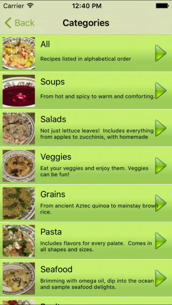 Ảnh chụp màn hình của Weight Wise Recipes
