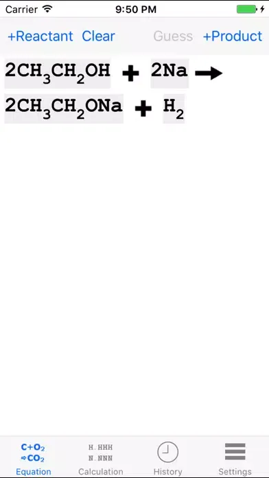 Chemical Equation Toolbox سکرین شاٹس