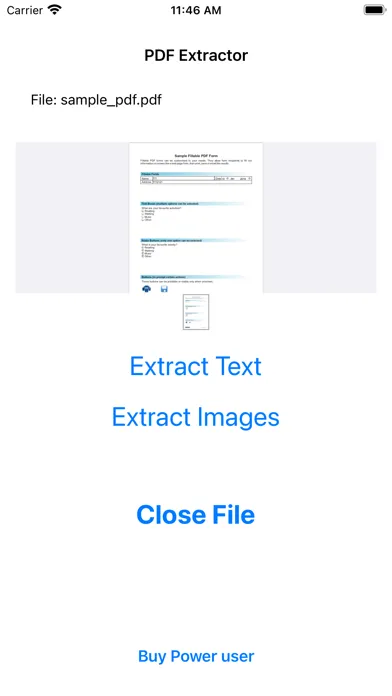 PDF Extractor Screenshots