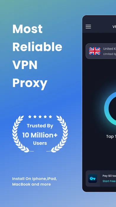 Captures d'écran de VPN Proxy: Master WiFi Hotspot