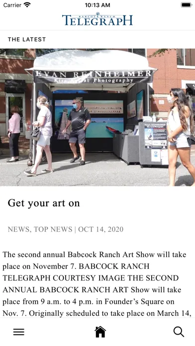 Zrzuty ekranu Babcock Ranch Telegraph Mobile