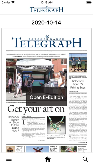 Zrzuty ekranu Babcock Ranch Telegraph Mobile